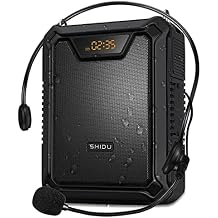 25W Bluetooth Voice Amplifier with Wired Microphone Headset and Speaker, Personal PA Speaker, Support Recording, Loop Playback- Ideal for Teachers, Outdoors, Tour Guides - M900