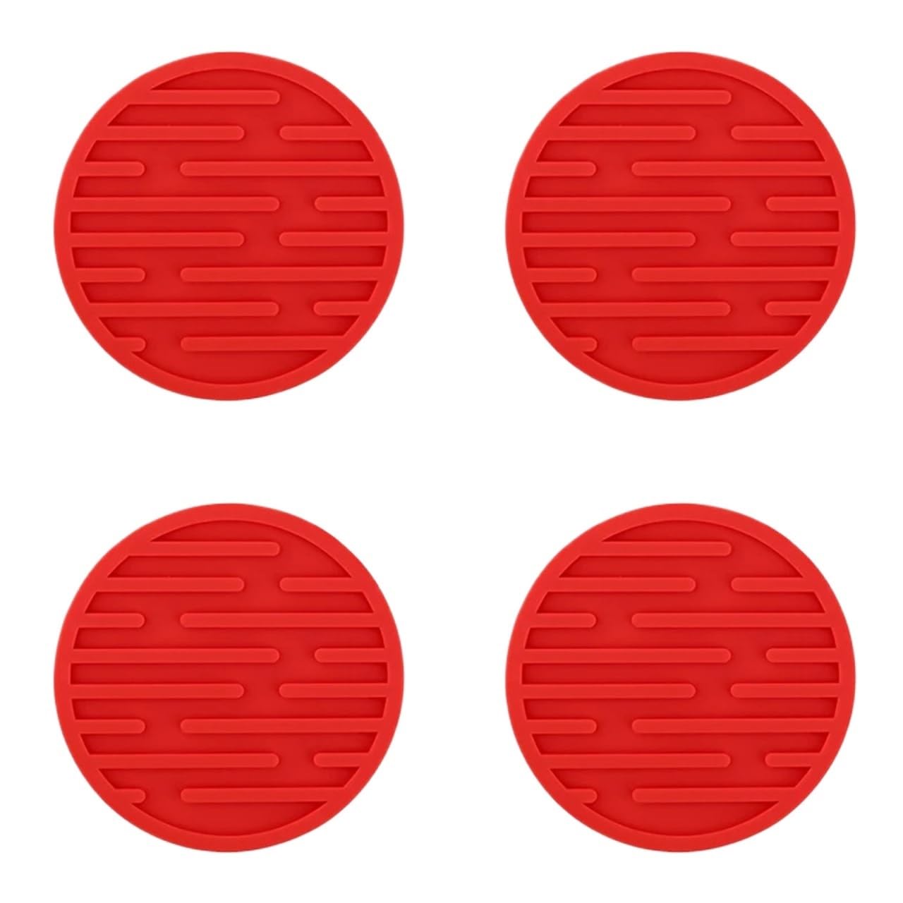 10Pcs 10cm Silicone Cup Pad Slip Insulation Round Mat Hot Drink Holder Mug Stand for Cap(Color10)