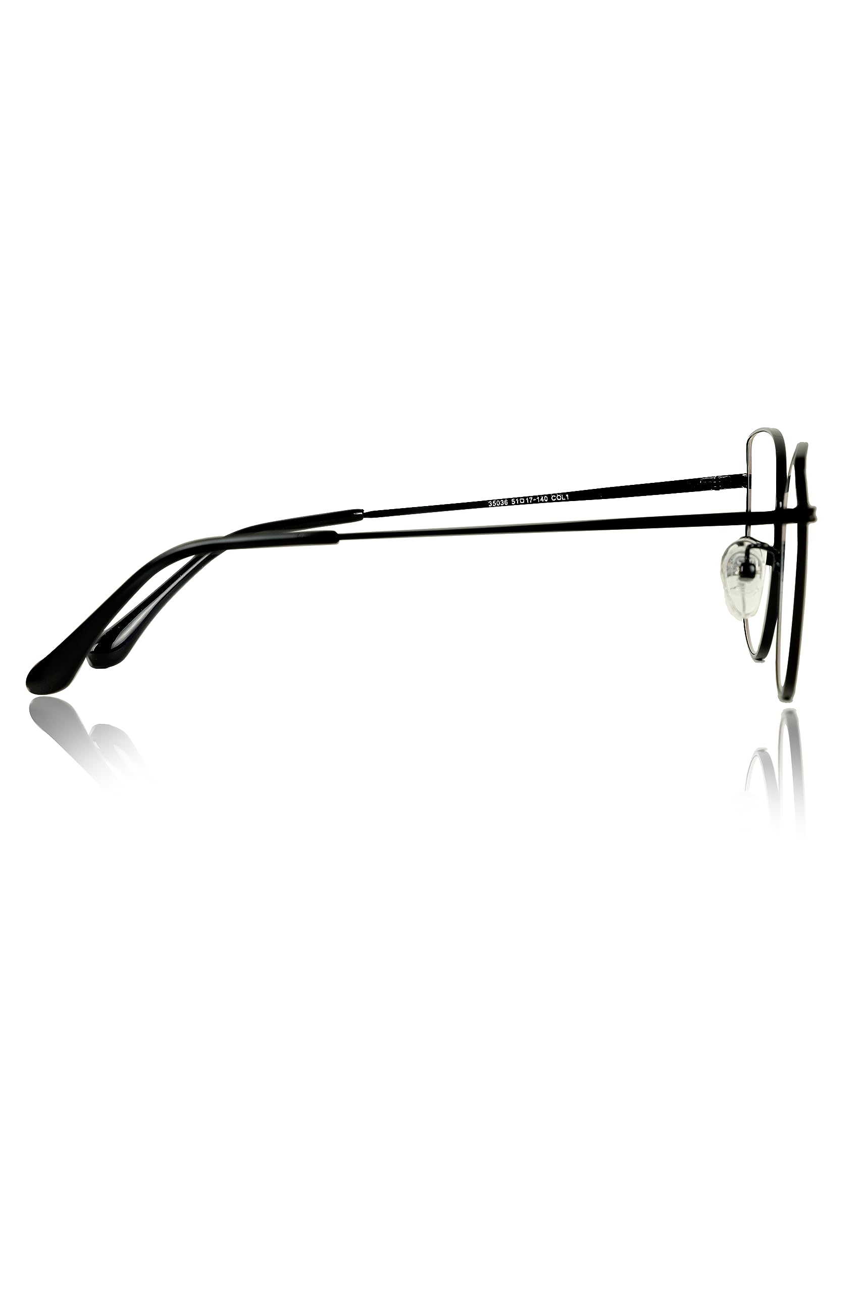 Jodykoes Cat Eye Frames for Women Premium Series Designer Eyeglasses with Blu Cut Anti-Glare Protection | Fashionable Metal Frames for Eyeglasses Woman (Black) - Image 5 thumbnail
