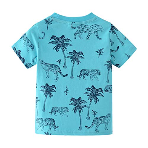 Image of Little Boys Shorts Set Toddler Boys 100% Cotton Summer Short Sleeve T-Shirts and Shorts Clothing Sets 2PCS