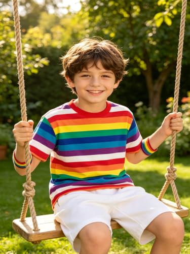 Image of Magic Park 6M-14Y Kid Striped T-Shirt Boys Cotton Tee Basic Top