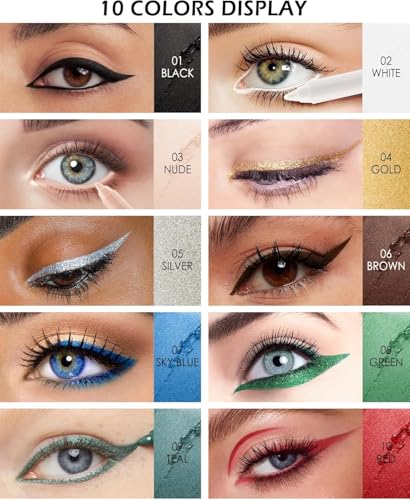 Delineador en Gel Glitter Color Blue para Ojos miniatura 4