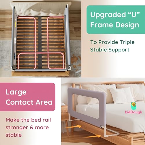 Image of KidDough Supporting Rod, 6ft | Reinforcement Crossbar for Added Safety and Stability for Bed Rail