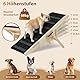 Autohunderampe - 130 cm Faltbare Hunderampe für kleine/große Hunde - Hunderampe für hohe Betten/Couch - Mit Rutschfester Plattform & 6-Fach Höhenverstellung (33-71 cm) - Belastbar bis 90 kg