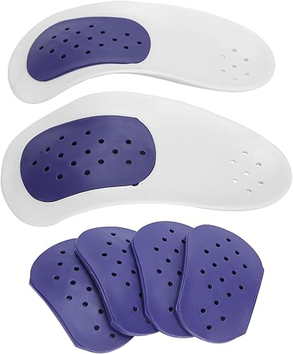 Miniatura 8 de Plantillas de zapatos con soporte de arco, plantilla unisex de soporte de arco para niños y adultos, transpirable, corrección de pies, plantilla