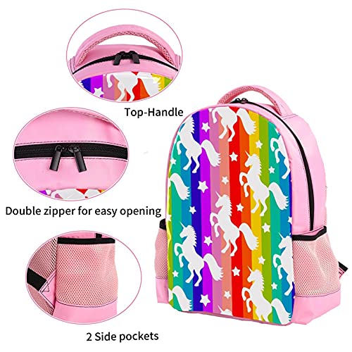 Sac à dos enfants motif licorne multicolore pour l'école primaire - 2