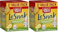Uncle Tobys Le Snak Cheddar Cheese, 24-Pack, 264g