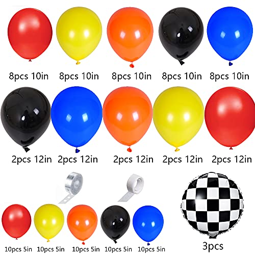 106 Pcs Monster Machine Party Decorations ,Monster Truck Party Supplies Set Including Monster Truck Themed Photo Backdrop And Balloons For Kid Birthday Party Decorations #TOP1