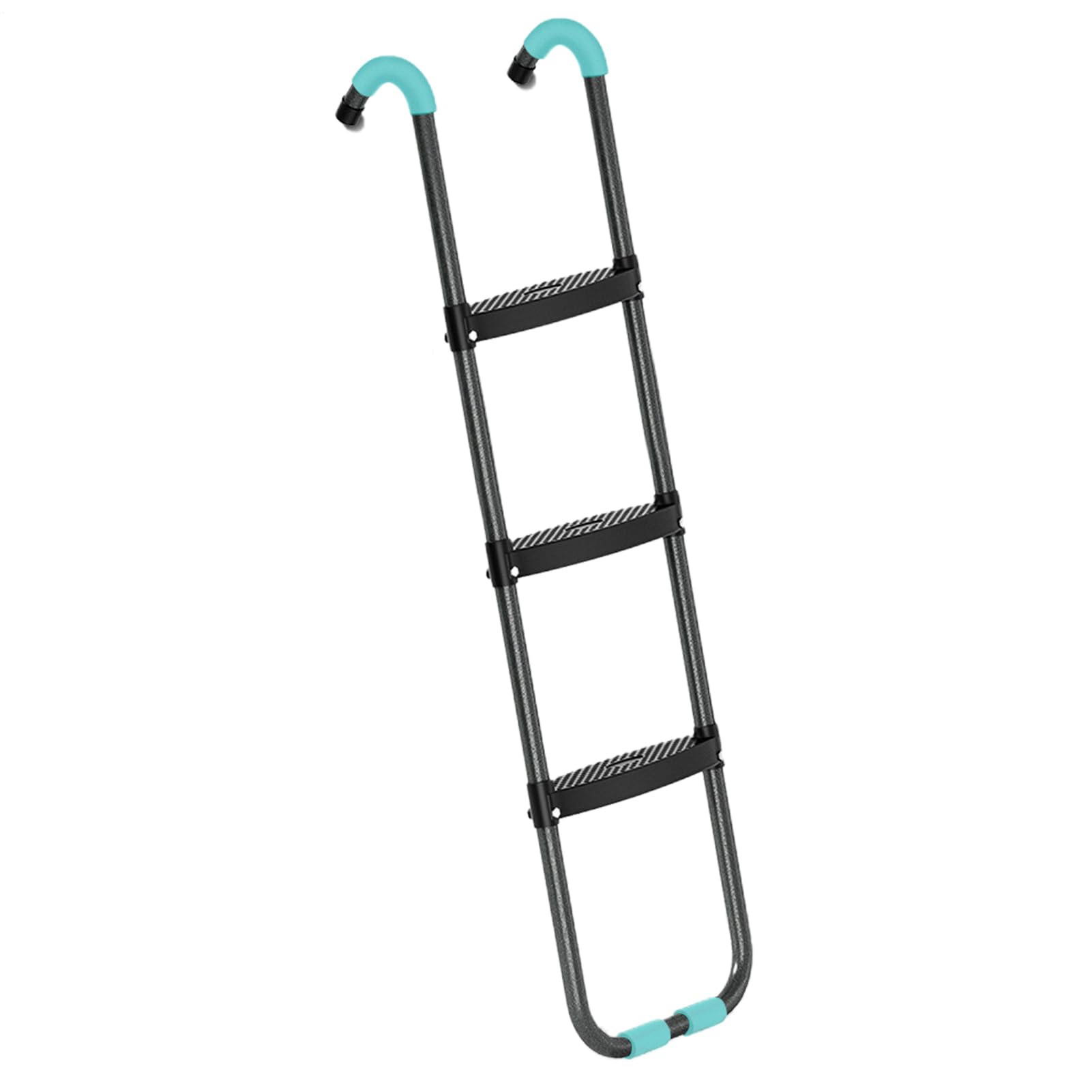 Attaccamento delle scale di trampolino-Stupido scalatore a tre livelli con | grip pad | Piattaforma di ingresso per set di gonfiabili, struttura in metallo resistente per giovani maglioni, strumen