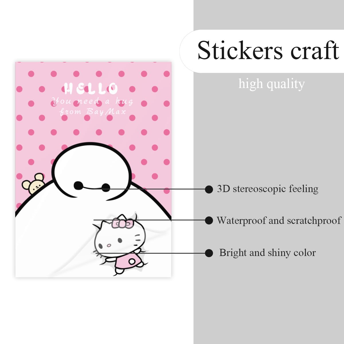 Amazon.co.jp: クリスタルステッカー 防水 ハローキティ ベイ