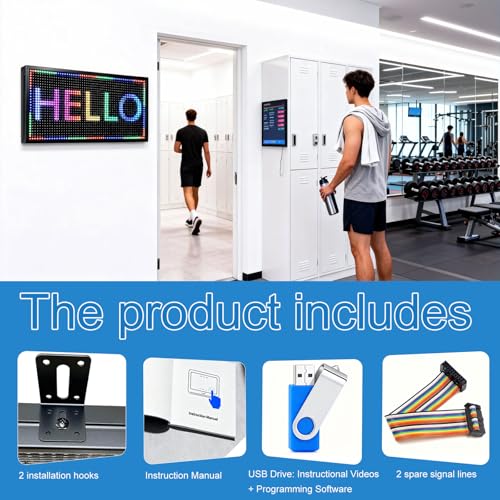 Image of P10(26 inch * 14 inch) Open Led Scrolling Sign Programmable Digital Outdoor Message Board Message Board Wifi Control Display Screen Matrix Panel Electronic For Business Full Color