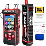 YILTION NF-859GT Netzwerk-Kabeltester mit optischem Leistungsmesser für RJ45,RJ11,CAT5,CAT6/Telefonleitungen, CAT3, LAN-Tonprüfer-Kit,Ethernet-Kabeltester,Glasfasertester, VFL,PoE,QC-Test, Kabelsucher