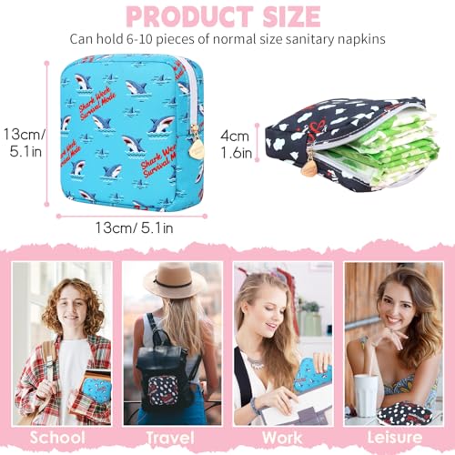 Image of Sanitary Pad Storage Bag Portable Period Bag for Teen Pads /Sanitary Napkins /Small Tampons, Sanitary Napkin Storage Bag First Period Gifts for Teen Girls (Secret Weapon)