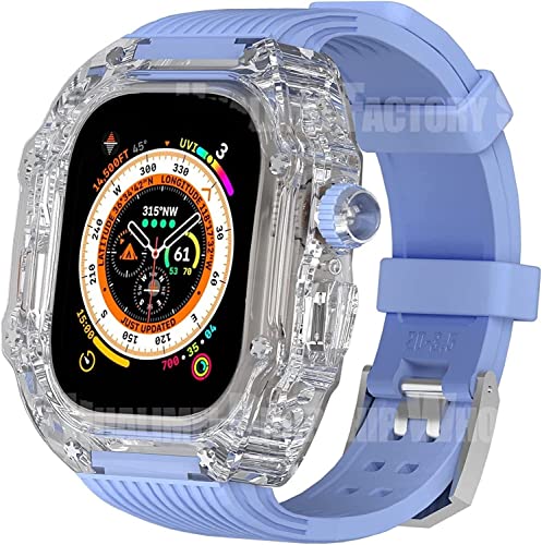 Protégez votre Apple Watch Ultra 49mm des rayures avec ce kit coque transparente et bracelet sport