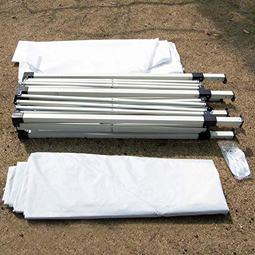 NSdirect 10 x 20 ft Pop Up Outdoor Canopy Tent,Heavy Duty Easy Portable Wedding Party Tent Carrying Bag Adjustable Folding Gazebo Pavilion Patio Shelter with 6 Removable Side Walls Tent,White