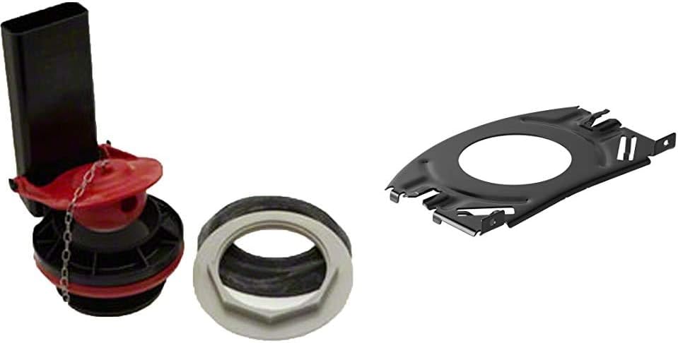 Kohler 1024385 Flush Valve with Kohler 1014065 Plate, Tank Replacement Part