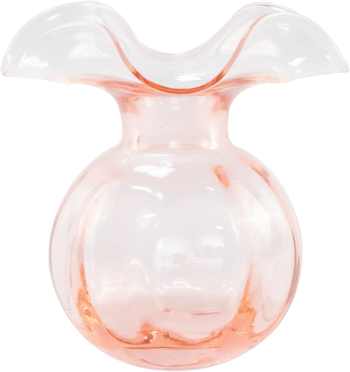 Vietri Italian Hibiscus Mouthblown Glassware Vase
