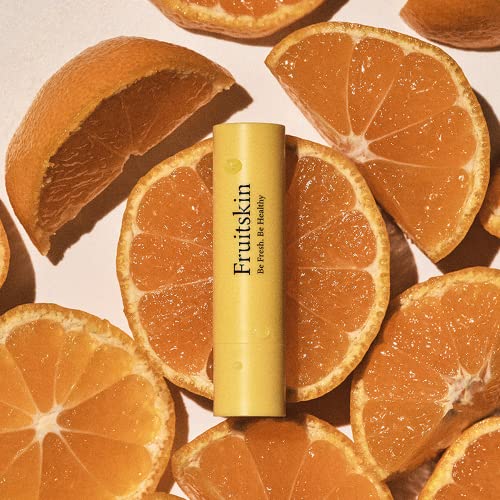Fruitskin Fresh Fruit Lip Butter #Tangerine (0.11Oz) | Moisturizing Lip Balm For Cracked And Chapped Lips | Clear Lip Moisturizer | Nourishing Lip Care Gift | Vegan And Cruelty Free #TOP3