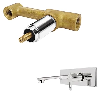 ESSE18 (OMS-165) Wall Mounted Basin Tap Exposed Parts with Concealed Body Full Set