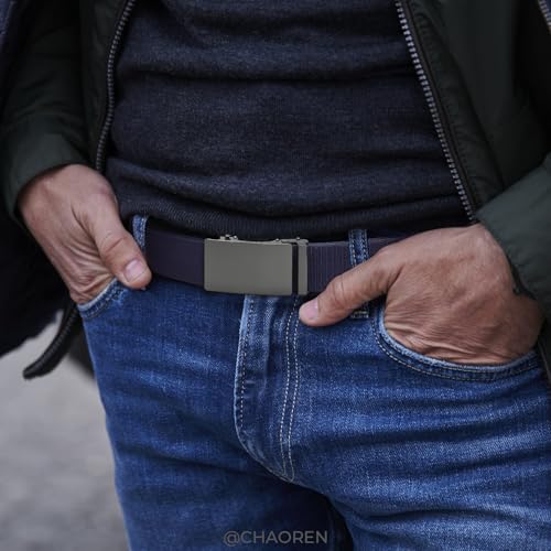 Image of CHAOREN Mens Belt Stretchable - Elastic Golf Nylon Web Adjustable Belt - for Casual Wear