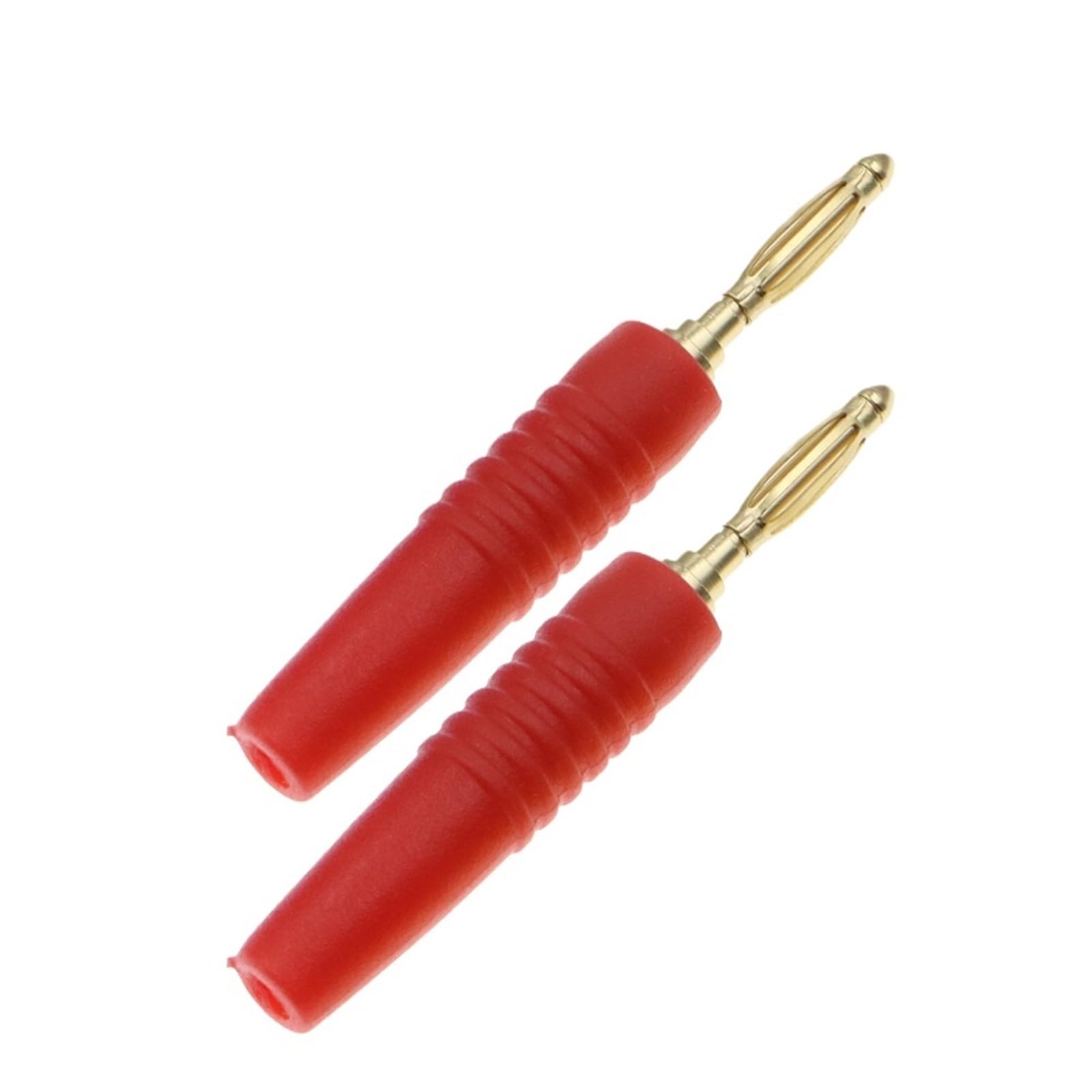 Connecteur 2mm banane lot de 5 pièces rouge pour fiches de haut-parleur