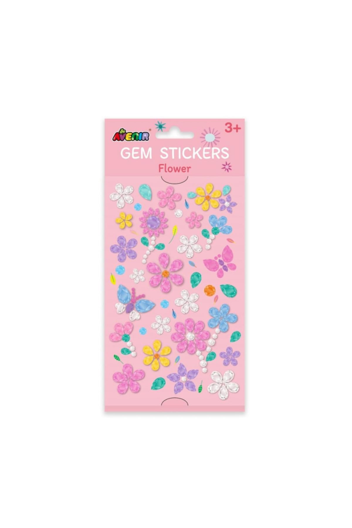 Avenir Mehrfarbig. Gem Stickers - Flower Self Adhesive Rhinestone Stick On Gems For Crafts, Scrapbooking, Diy & Face Decorations For Ages 3+
