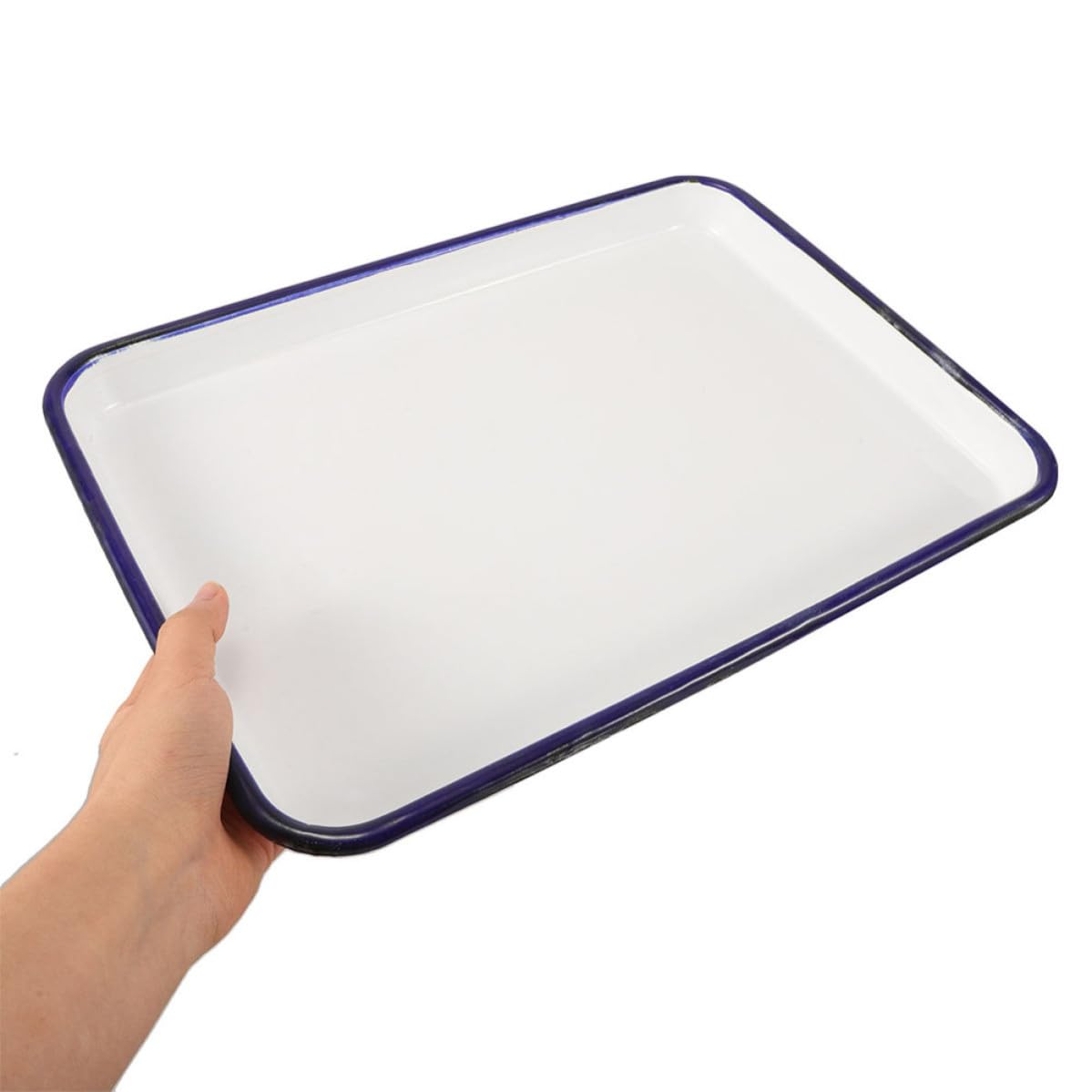 Zerodeko Bandeja de Horno Esmaltada Multifuncional para Hornear, Molde Antiadherente Fácil de Limpiar Adecuado para Cocina y Hogar