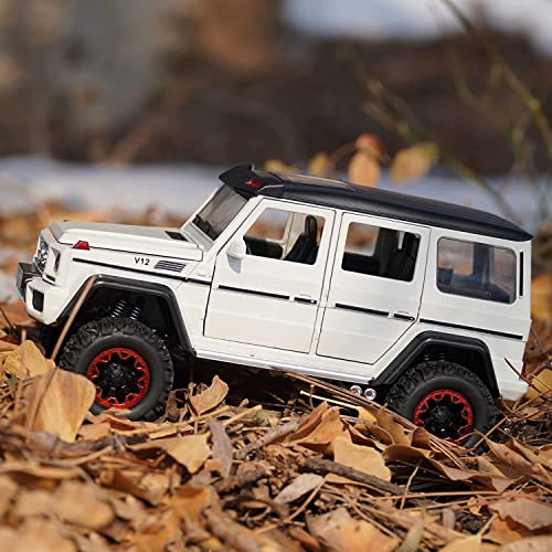 Image of Merceedes G500 Model Car with Box, Zinc Alloy Pull Back Toy car with Sound and Light for Kids Boy Girl Gift [Colors as Per Stock]