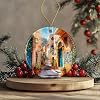 Adorno de Mykonos Grecia - Adorno Navideño de Mykonos - Recuerdo de Vacaciones en Grecia - Souvenir de Viaje de Cerámica - Decoración para Árbol de Navidad Impreso en Ambos Lados 4