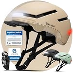 MIVELO – MIVELO Fahrradhelm Damen Herren Erwachsene mit Licht inkl. H
