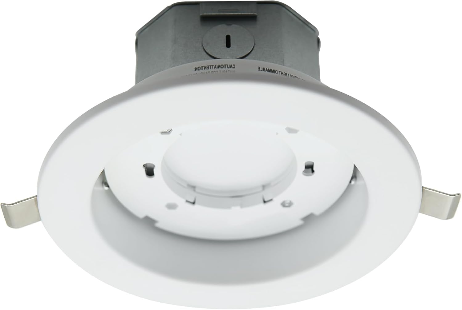 4-Inch Recessed Downlight Housing, Can Light Housing with Steel Junction Box, Quick Connect Installation, Indoor Use for Kitchen, Hallways, Offices, ETL Listed, Light Source Not Included