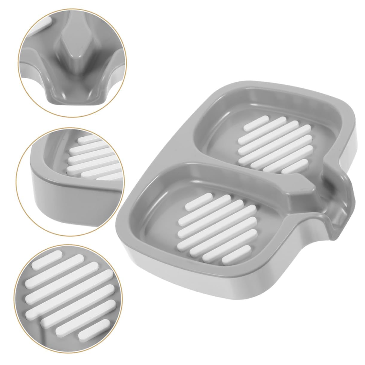 Amazon｜BESTonZON 二層ソープディッシュ ソープトレイ バスルーム用