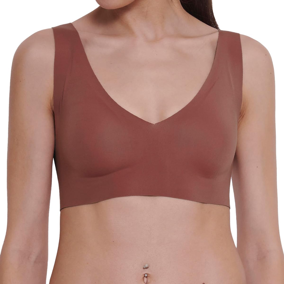 Sloggi Women's ZERO Feel 2.0 Bralette, BURNT HENNA, M