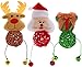BoomBone 3 Pack Christmas Cat Ball Toy with Bell,Kitten Chase Toy
