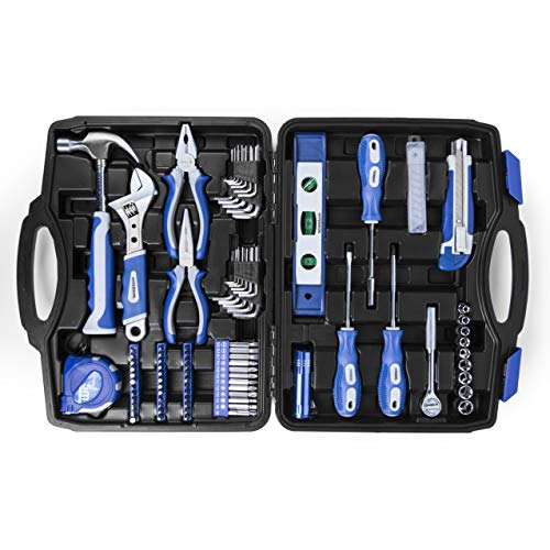 Hyperikon Household Tool Set, 102 Pieces, Home Repair Tool Kit, Storage Case Included