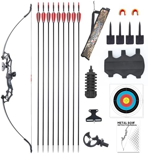 Archery Recurve Bow and Arrow Set for Adults/Youth/Teens Beginner...