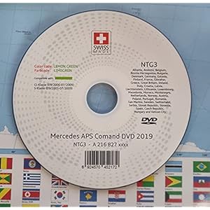 Mercedes Comand APS NTG3 2018/2019 DVD LIMEGRUN Citroen Groen