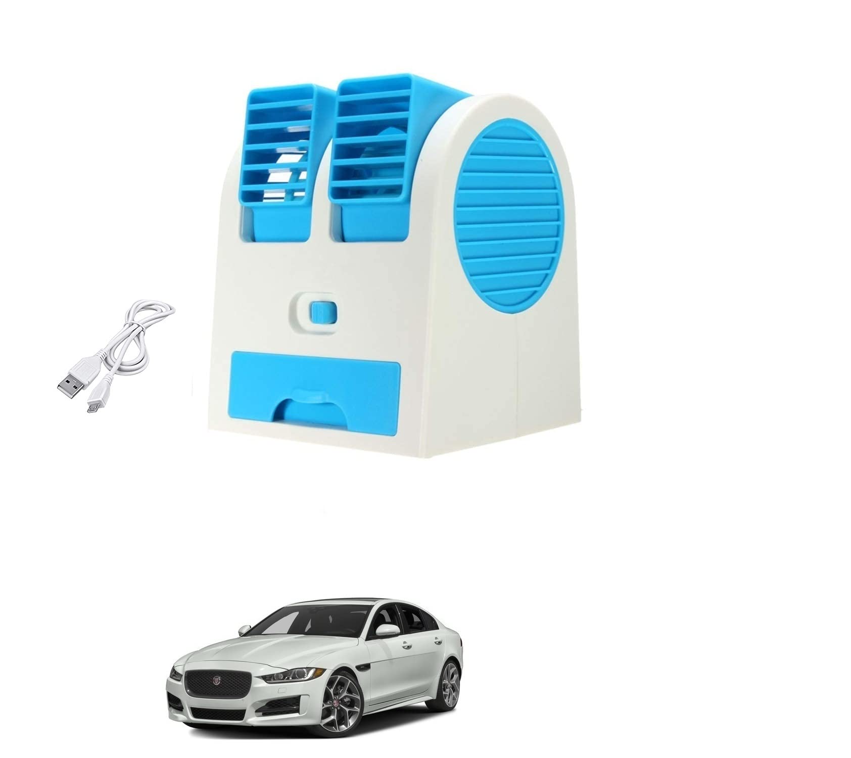 AUTOADDICT Auto Addict Car FAN Mini AC USB/Battery Operated Mini Water Car Fan Air Cooler Dual with Ice Chamber For Jaguar XF (B0C1P5VYQS) Amazon Price History, Amazon Price Tracker