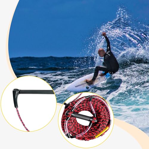 Image of VELURA Water Ski Rope Portable Multifunctional for Kneeboard Water Skiing Wakeboard 75FT|1 Water Ski Rope|Ropes & Handles| Water Sports |Sporting Goods