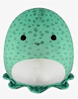 Squishmallows Kellytoy Sea Life Squad Plush Toy (8" Forina The Green Spotted Jellyfish)