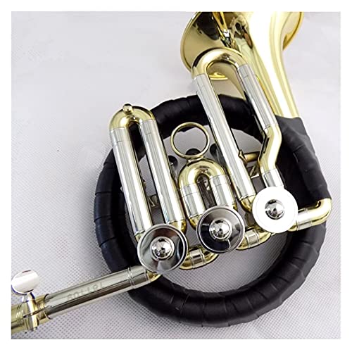 Double French Horn Key Bb Rear Horn With Shell Rotary Valve Brass Wind Instrument #TOP1
