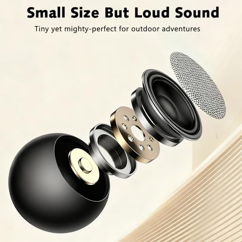 Image of Portable Mini Bluetooth Speaker, Small Wireless Speaker Bluetooth 5.3 with Stereo Sound, Deep Bass, TWS Pairing, IP7 Waterproof, 8 Hours of Playtime, for Home /Outdoor /Party /Travel /Gift Ideas