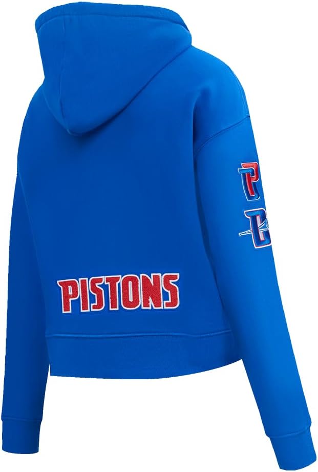 Pro Standard Womens NBA Classic Chenille Cropped Pullover Hoodie - Image 4