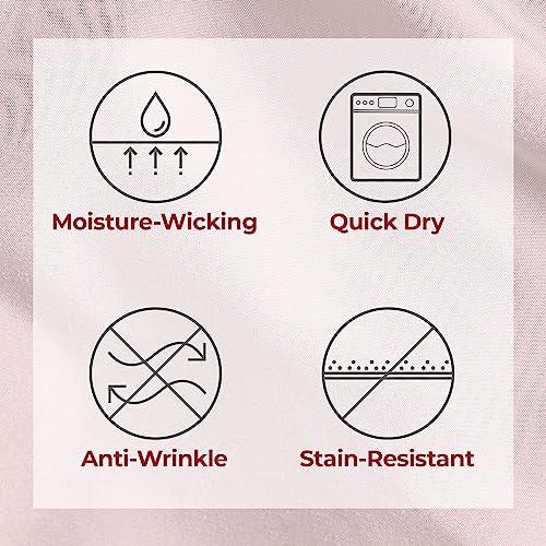 Image of Mellanni Split King Sheets Set - 5 PC Iconic Collection Bedding | Hotel Luxury, Extra Soft, Cooling Bed Sheets - Wrinkle, Fade, Stain Resistant (Split King, Blush Pink)
