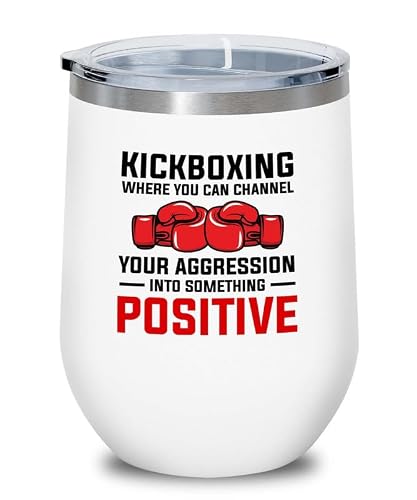 Kickboxer White Edition 12oz Wine Tumbler