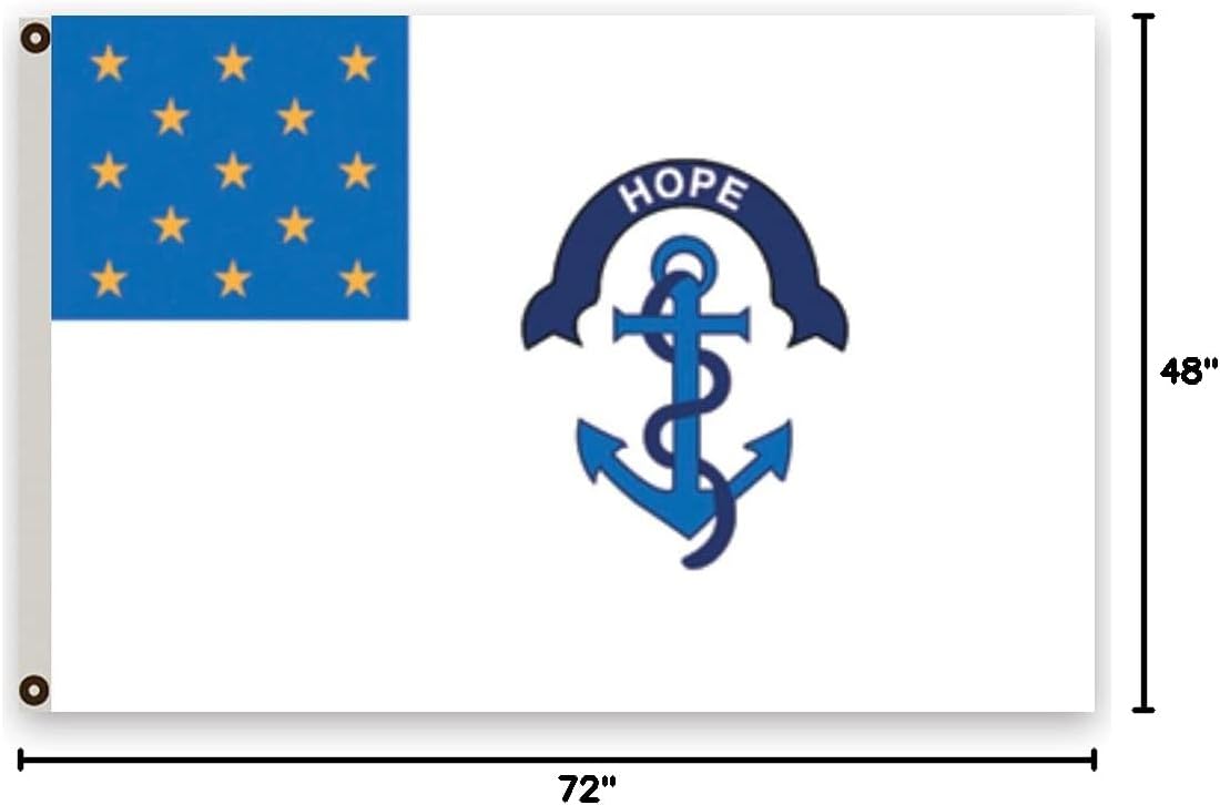 The Rhode Island Regiment Flag 1775-1783 (4x6ft)