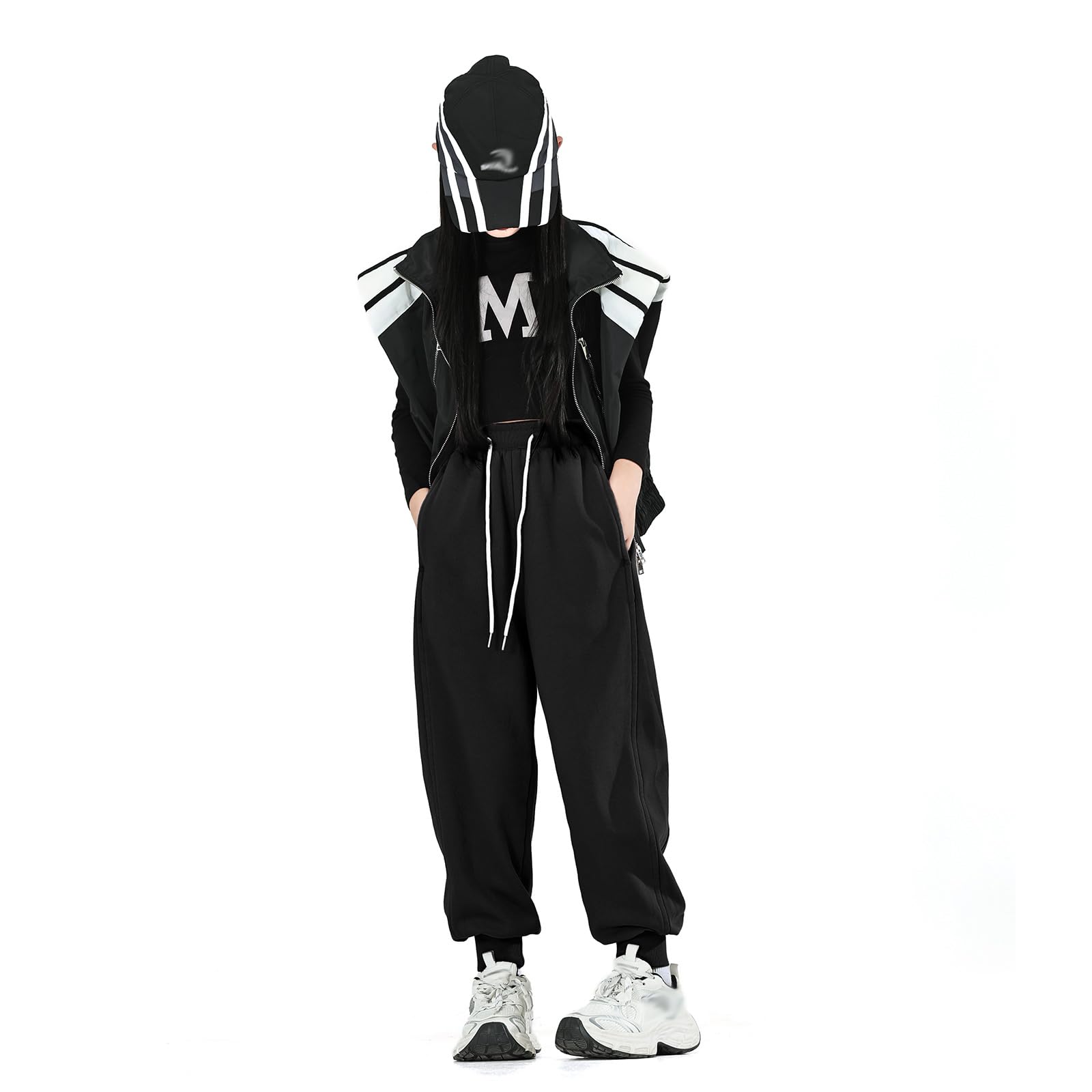 Girl's Lightweight Drawstring Sweatpants Jogger Pants with Pockets,360 Grams of Soft 100% Cotton Jogging Pants