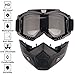 PiscatorZone Kids Goggles Mask Tactical Goggles with Detachable Face Mask for Cycling Skiing Outdoor Children CS Paintball (Colorful)