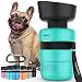 lesotc Pet Water Bottle for Dogs, Dog Water Bottle Foldable, Dog Travel Water Bottle, Dog Water Dispenser, Lightweight & Convenient for Travel BPA Free 18 OZ. (TiffanyBlue)