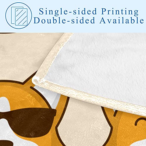 Couverture Corgi 150x100 cm douce et chaude pour lit et canapé - 5